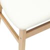 vidaXL Dining Chairs 2 pcs Natural 42 x 47.5 x 81 cm Solid Rubber Wood