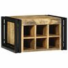vidaXL Wine Rack Brown and Black 46 x 35 x 27.5 cm Solid Mango wood