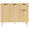 vidaXL Sideboard Sonoma Oak 90x30x72 cm Engineered Wood