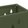 vidaXL Umbrella Stand with Storage Olive green 28 x 12 x 41 cm Steel
