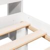 vidaXL Bookcase Bed without Mattress White 90x200cm Solid Wood Pine