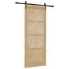 vidaXL Sliding Door ORKDAL 86 x 211 cm Solid Pine Wood Natural