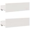 vidaXL Bookcase Bed without Mattress White 135x190 cm Double Solid Wood Pine