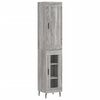 vidaXL Highboard Grey Sonoma 34.5x34x180 cm Engineered Wood