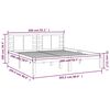 vidaXL Bed Frame without Mattress White 200x200 cm Solid Wood Pine