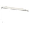 vidaXL Retractable Awning Cream 4x3 m Fabric and Aluminium