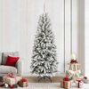 vidaXL Artificial Christmas Tree with 300 LEDs with Stand White 210 cm