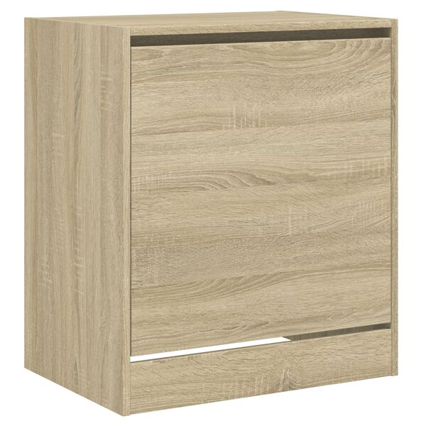 vidaXL Shoe Cabinet Sonoma Oak 60x42x69 cm Engineered Wood
