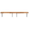 vidaXL Basin Shelf Wall Mounted Steel and Solid Wood Acacia