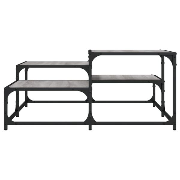 vidaXL Coffee Table Grey Sonoma 87.5x87.5x40 cm Engineered Wood