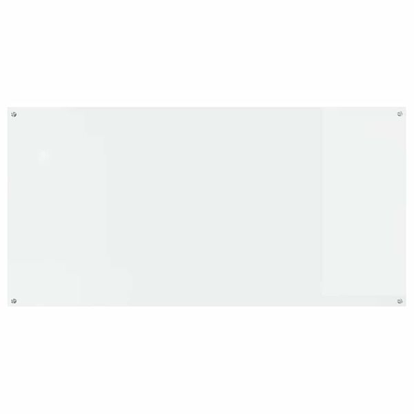 vidaXL Kitchen Backsplash Transparent 120 x 60 x 0.6 cm Tempered Glass