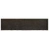 vidaXL Bathroom Countertop Dark Brown 160x40x(2-4) cm Treated Solid Wood