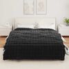 vidaXL Faux Rabbit Fur Blanket Olite Black 220 x 240 cm Polyester