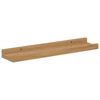 vidaXL Wall Shelf with Shelf 4 pcs Brown 40 x 9 x 3 cm Engineered Wood