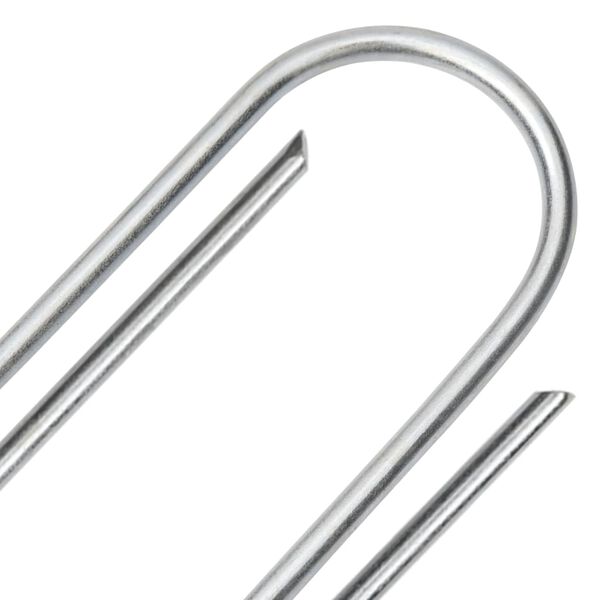 vidaXL Ground Pegs U Shape 25 pcs 15x3.5 cm Galvanised steel