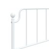 vidaXL Metal Replace Headboard White 107 cm