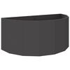 vidaXL Planter Black 120 x 60 x 50 cm Steel