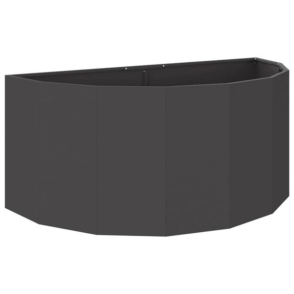 vidaXL Planter Black 120 x 60 x 50 cm Steel
