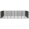 vidaXL Outdoor Dog Kennel Steel 44.24 m&sup2;