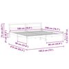 vidaXL Bed Frame with Headboard White 180 x 200 cm Solid Pine Wood