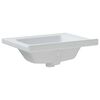 vidaXL Bathroom Sink White 61x48x19.5 cm Rectangular Ceramic