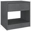 vidaXL Bedside Cabinets 2 pcs Grey 40x31x40 cm Solid Pinewood
