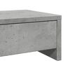 vidaXL Monitor Stand with Drawers Concrete Grey 50x27x15 cm Engineered Wood