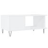 vidaXL Coffee Table High Gloss White 90x50x40 cm Engineered Wood