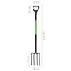 vidaXL 4 Piece Garden Tool Set D Grip Steel
