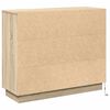 vidaXL LED Sideboard Sonoma Oak 90 x 32 x 75 cm Engineered Wood