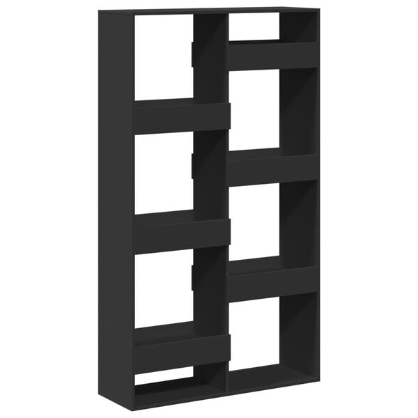 vidaXL Room Divider Black 100x33x175 cm Engineered Wood