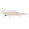 vidaXL Family Bed Frame No Mattress White 240x200 cm Solid Wood Pine