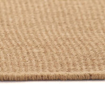 vidaXL Area Rug Jute with Latex Backing 70x130 cm Natural