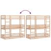 vidaXL Triple Bunk Bed without Mattress 90x200 cm Solid Wood Pine