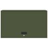 vidaXL Wall Cabinet for Garage with Gas-lift Door Olive green