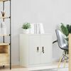 vidaXL Storage Cabinet White 60 x 40 x 70 cm Steel