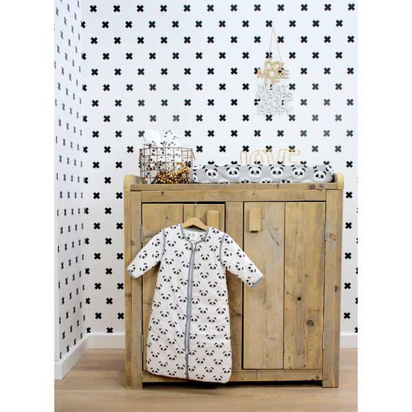 Noordwand Wallpaper Fabulous World Cross White and Black