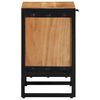 vidaXL Bedside Table Brown 40 x 30 x 50 cm Solid Acacia Wood and Metal