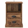 vidaXL Bedside Cabinet Old Wood 36 x 43 x 60 cm Engineered Wood