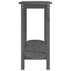 vidaXL Console Table Grey 110x40x80 cm Solid Wood Pine