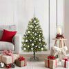 vidaXL Artificial Hinged Christmas Tree with Cones Green 120 cm