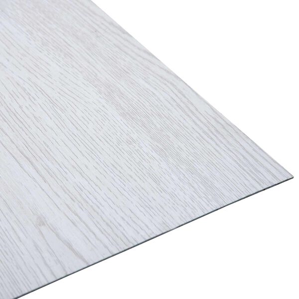 vidaXL Flooring Planks 55 pcs White 5.11 m&sup2; PVC