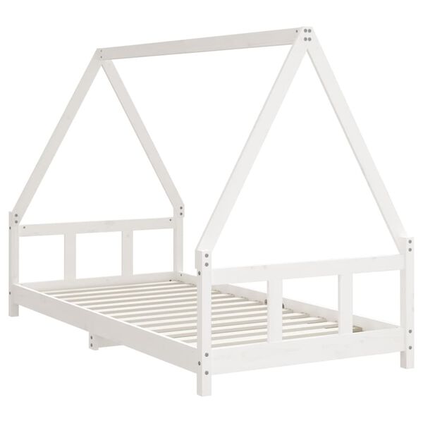 vidaXL Kids Bed Frame White 90x190 cm Solid Wood Pine