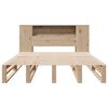 vidaXL Bookcase Bed without Mattress 120x200 cm Solid Wood