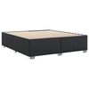 vidaXL Bed Frame without Mattress Black Super King Faux Leather