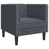 vidaXL Sofa Dark Grey 74.5 x 71 x 70.5 cm Velvet