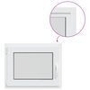 vidaXL Basement Window Internal Colour White RISOR 70 x 60 cm