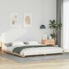 vidaXL Floor Bed Frame Brown 180 x 220 cm Solid pine wood