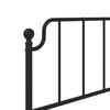 vidaXL Metal Replace Headboard Black 90 cm