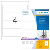 HERMA Permanent LAF Spine Labels A4 192x61 mm 100 Sheets White Opaque